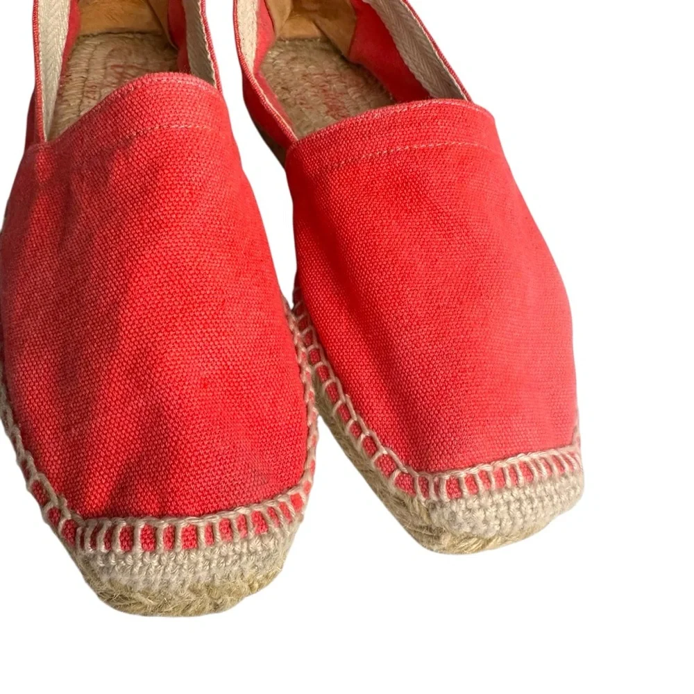 Castaer Kampala Pink Canvas Espadrilles Size 39 - Picture 3 of 7